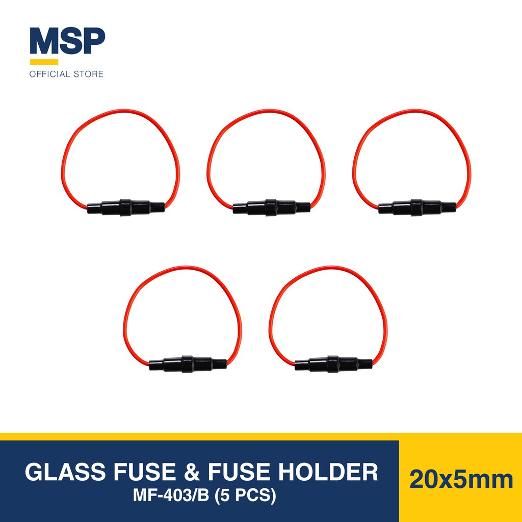 GLASS FUSE & FUSE HOLDER MF403/B Fuse holder auto type for 20x5mm