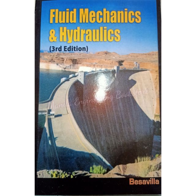 ORIG Fluid Mechanics & Hydraulics 3rd ed Besavilla Shopee Philippines