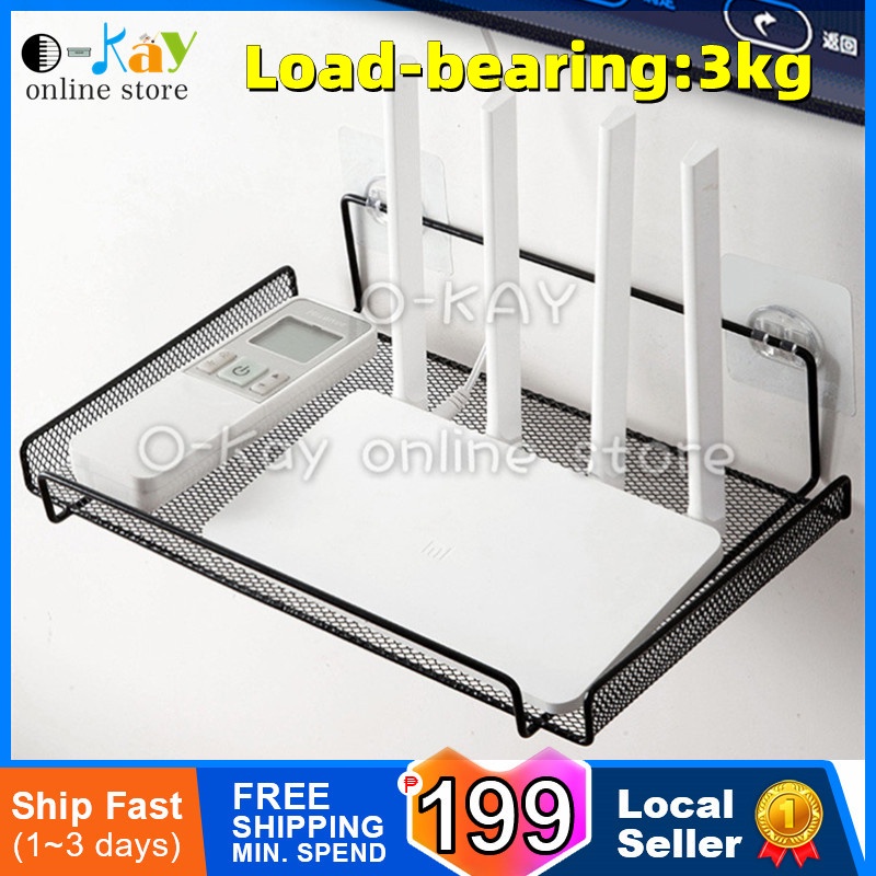 OKAY Wall Mounted WiFi Router Shelf/TV SetTop Storage Box Waterproof
