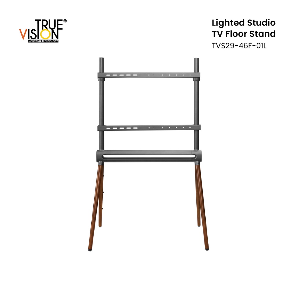 True Vision Lighted Studio TV Floor Stand for Up to 70”- TVS29-46F-01L ...