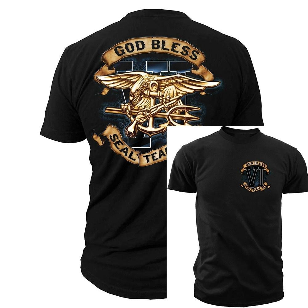 Navy Seal T Shirt - God Bless Seal Team Six Navy Seal T Shirt - God Bless Seal Team Six