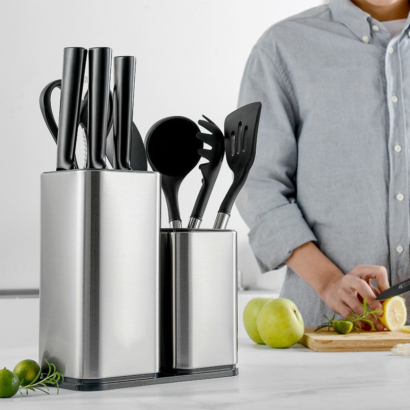 Stainless Steel Knife Rack, Spatula, Knife Holder (RACK ONLY) | Shopee ...
