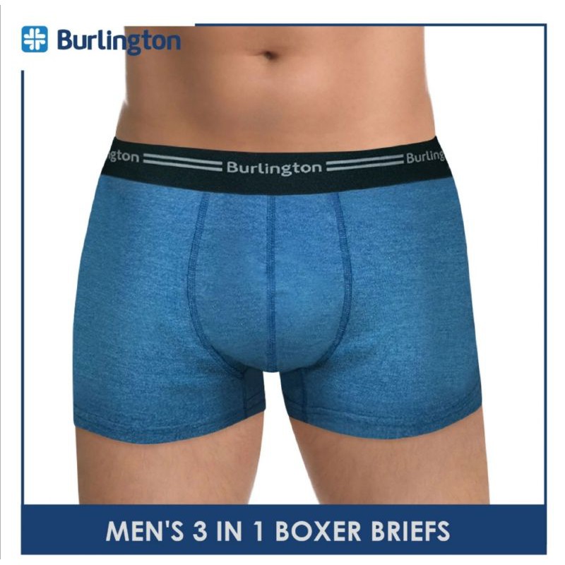 Burlington GTMBBG11 Men's Boxer Brief 3 pieces in a pack | Shopee ...