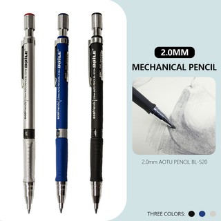 2.0mm Mechanical Pencil Set 2B Automatic Pencils with Color/Black