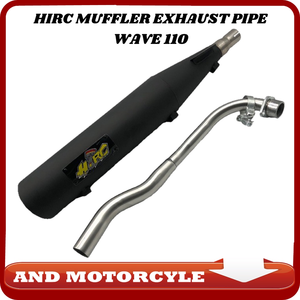HIRC POWER DEVELOPMENT WAVE110 TAIWAN MUFFLER EXHAUST PIPE AND ...