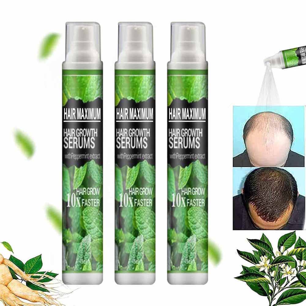 3pcs Set Hair Growth Spray Male And Women Rapid Hair Growth Serum Anti