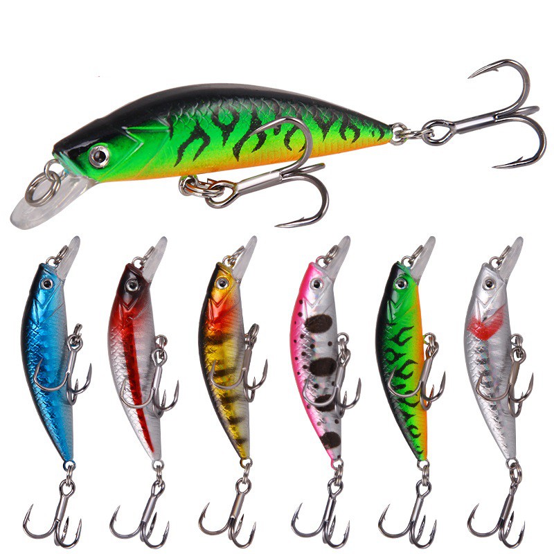 HENGJIA 10-Piece Swimbait Set – 6cm/6g Minnow Jerkbait For Bass, Pike, Trout