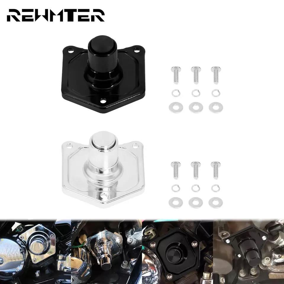 Motorcycle Solenoid Cover Push Button Starter For Harley Touring Electra Glide FLHR Dyna Fat Bob