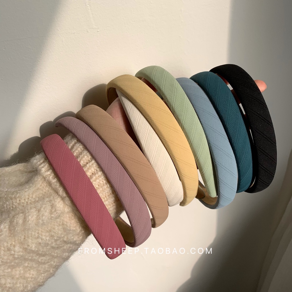 Korean Style Retro Fashionable Hair bands Aesthetic Sponge Headband for