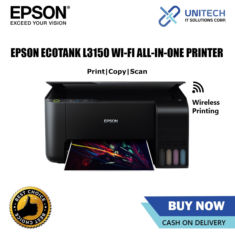 EPSON ECOTANK L3150 WIFI ALL-IN-ONE PRINTER | Shopee Philippines