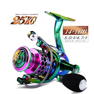 17+1BB 5.0:1/4.7:1 Spinning Reels High Speed Gear Ratio Fishing