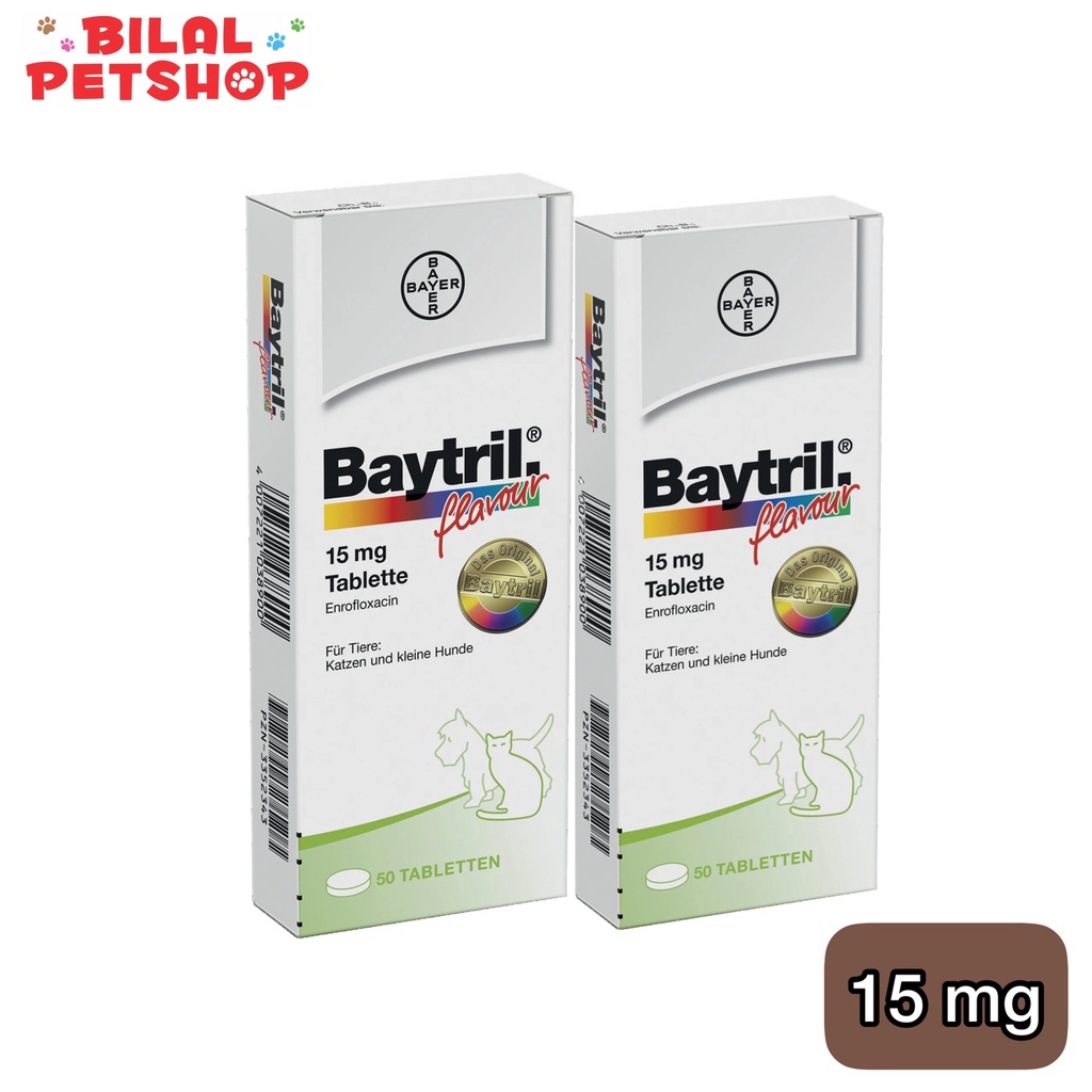 Baytril Flavor Per Tablet 15mg Antibiotic Cat And Dog Shopee Philippines