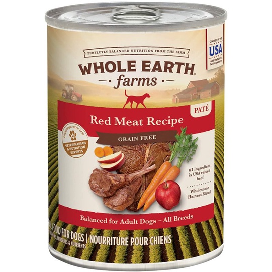 Whole Earth Farms Red Meat Recipe Grain Free No Peas No Lentil