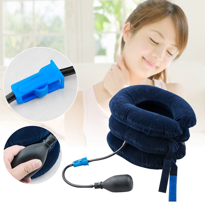 Inflatable Cervical Neck Back Traction Neck Head Stretcher | Shopee ...
