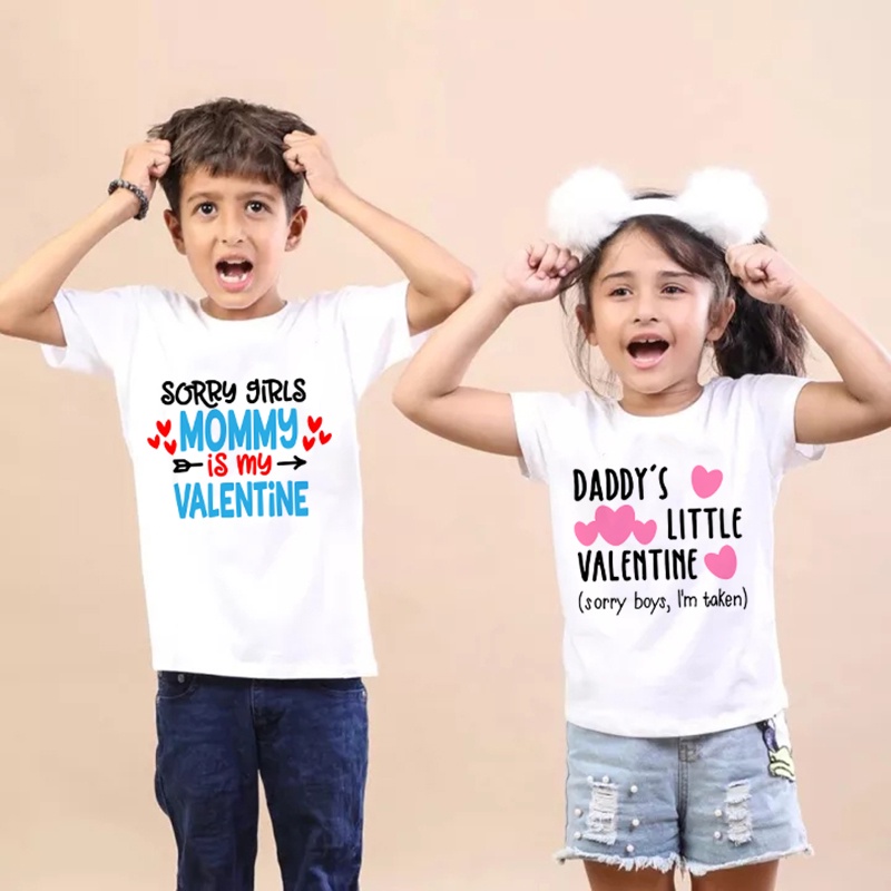 Mommy/daddy's little valentine Shirts Valentines Day Shirts for Kids ...