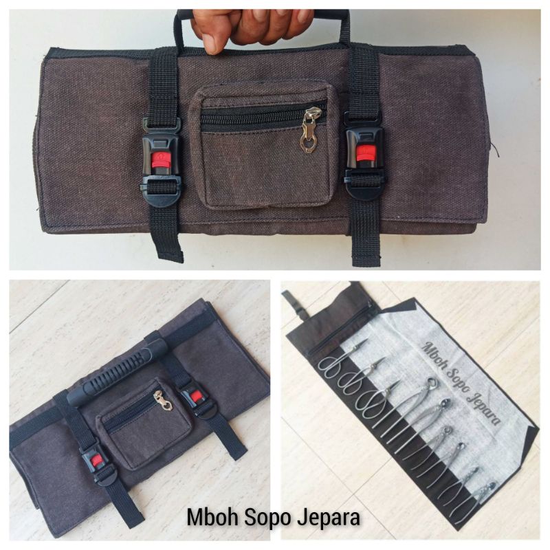 Bonsai Tool Bag, Tool Bag, Roll Model, Fit Big Vise, Bag A1 Shopee