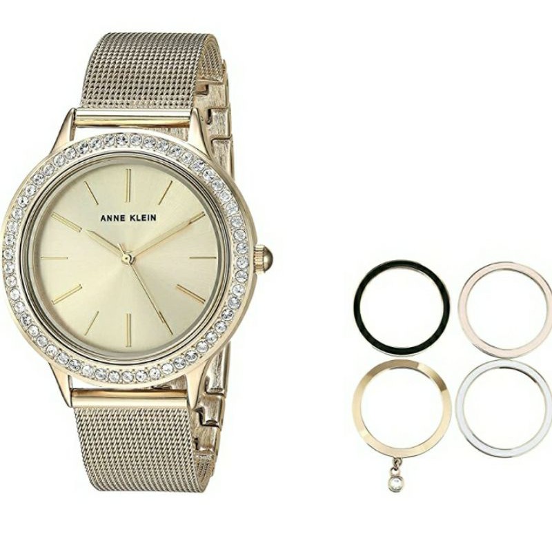 Anne klein outlet interchangeable watch set