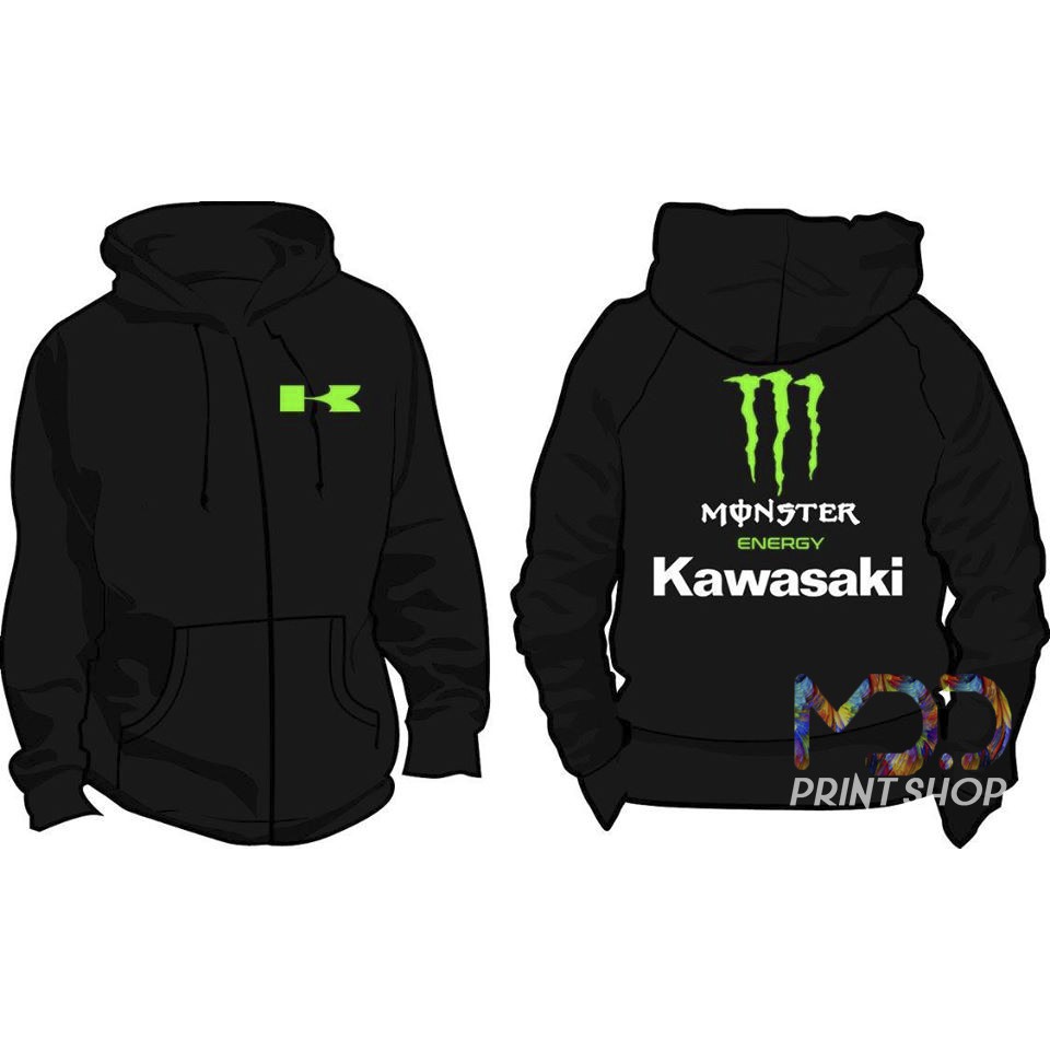 Monster energy 2024 kawasaki hoodie