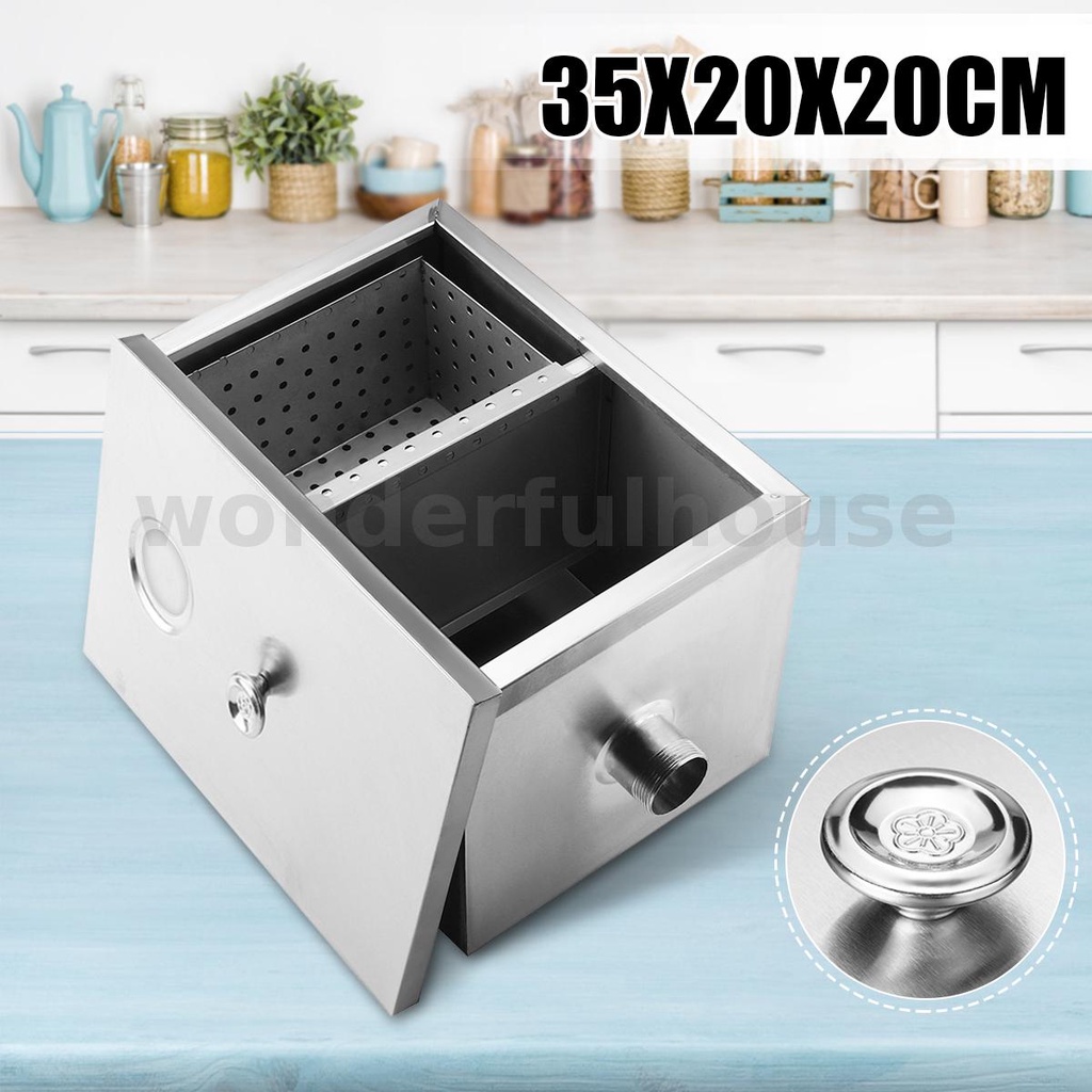 New Product Grease Trap Stainless Steel Oil Water Separator For   E2965f6683cda3a5830b3a8ee509b94d