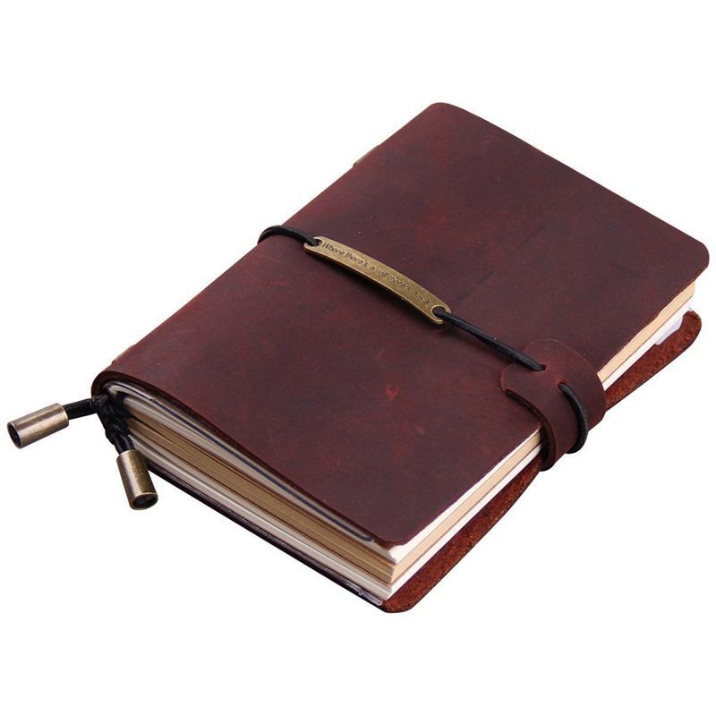Handmade Traveler's Notebook Leather Travel Journal | Shopee Philippines