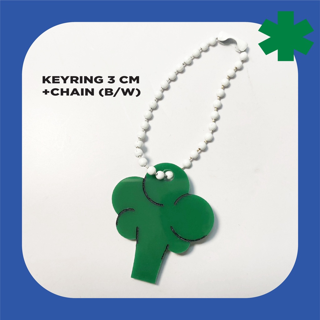 Acrylic keychain fatclub Keyring Blogcoli (Broccoli) | Shopee Philippines