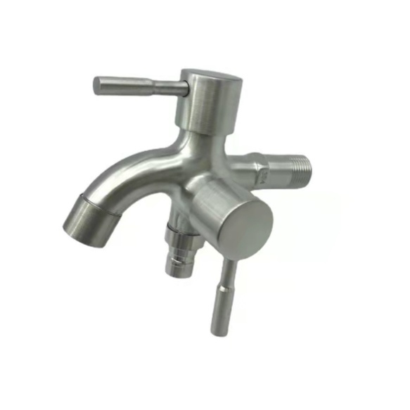 304 Stainless Steel Double Tap Multifunctional Stainless Steel Tap Two ...