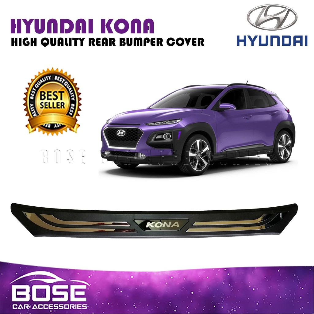 Hyundai Kona 2018 2022 Rear Stepsill Rear Bumper Protector Scuffplate