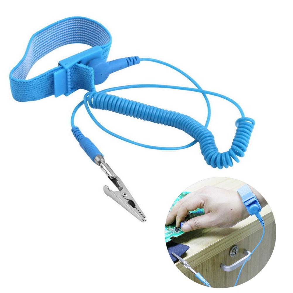 Anti-Static ESD Electric Shock Prevent Grounding Wrist Strap Discharge ...