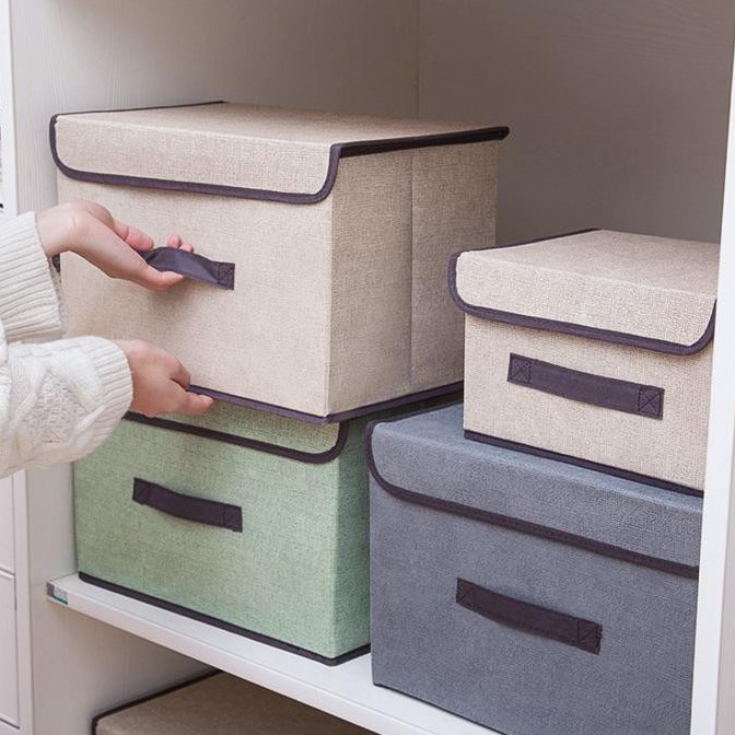 Home Color Foldable Storage Box 2 in 1 Storage Box Beautiful and ...