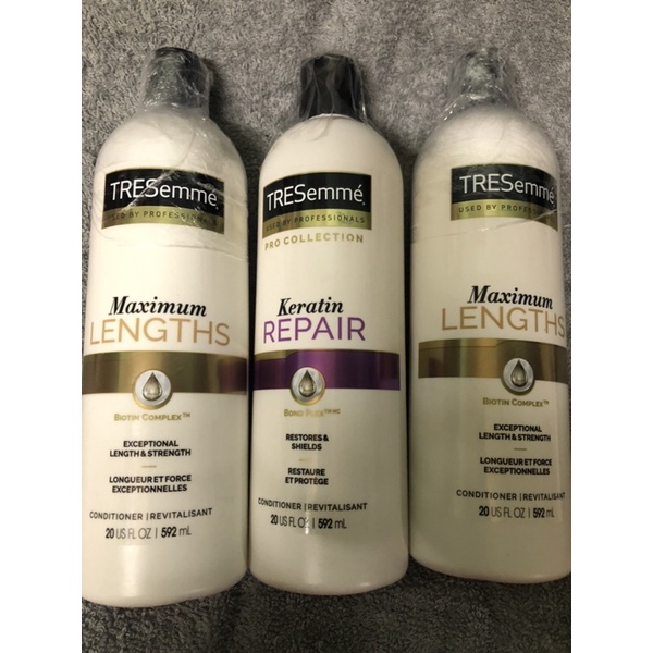 Tresemme Shampoo and Conditioner Keratin Maximum Length 592ML