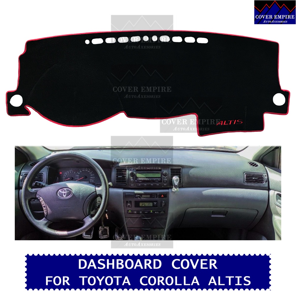 Dashboard Dash Mat Sun Cover – For Toyota Corolla Hatchback 2019-2022, Black, Unbranded