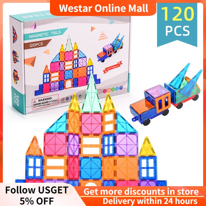 DIY Educational Toys Magnet Building Blocks 3D Strong Magnetic ...
