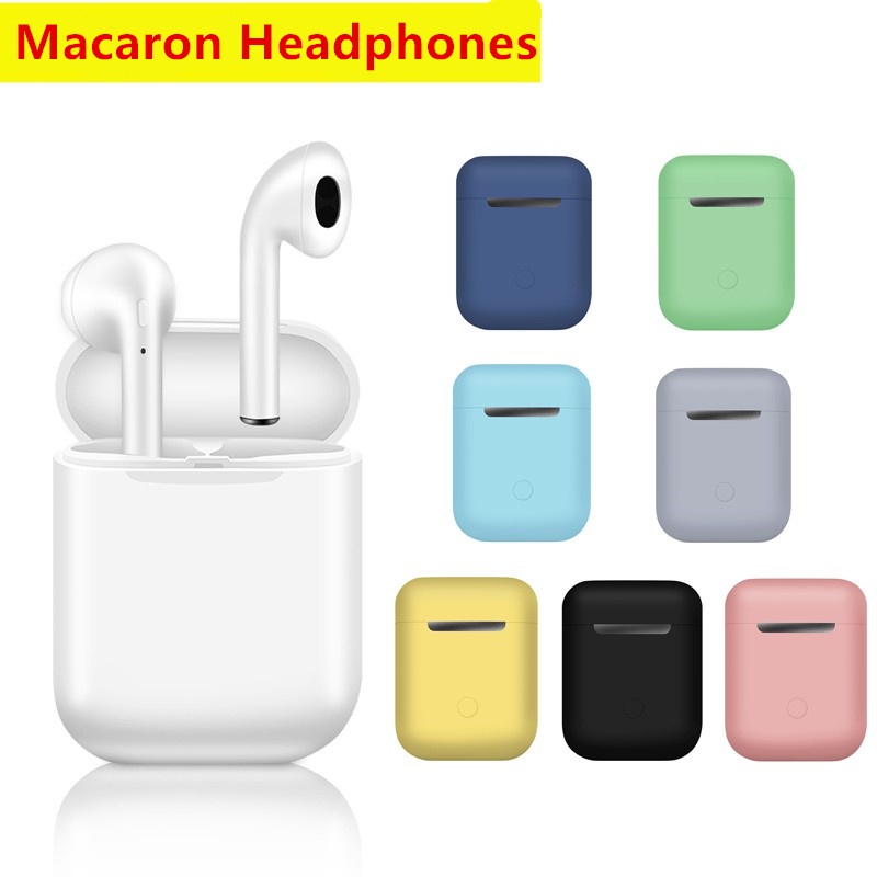 Wireless Headphones I12 Tws Earbuds with Mic for Ip Xiaomi Samsung Huawei