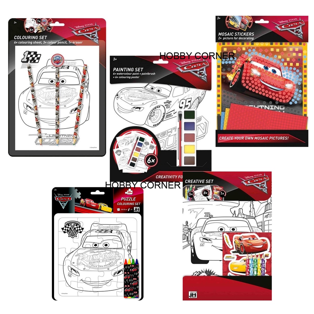 Disney Cars 3 Creative painting coloring artistic set arts learning art ...