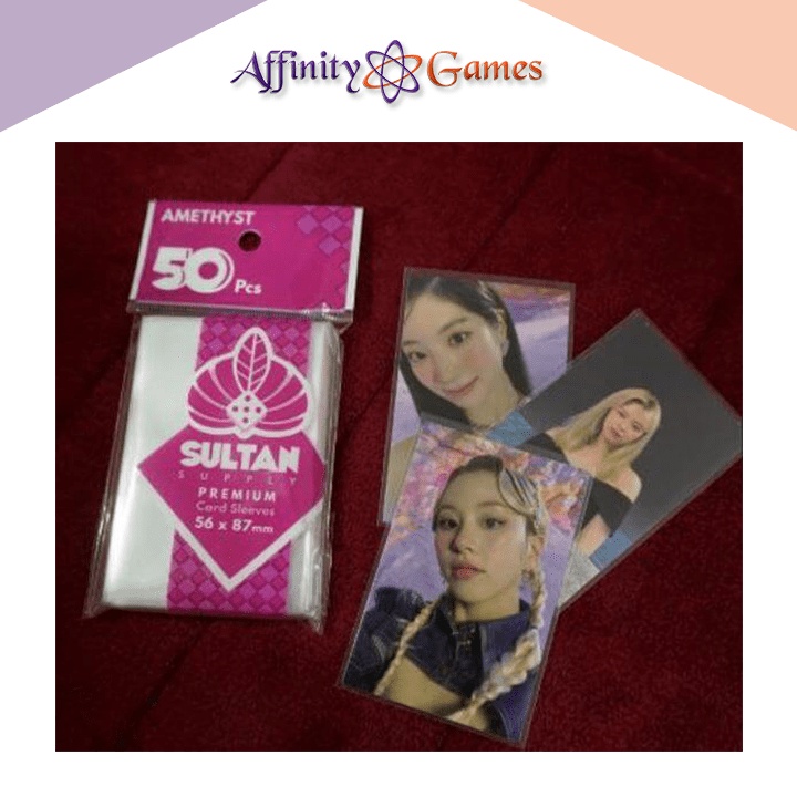 Sultan Supply Premium Card Sleeves 56 X 87 Standard Usa Amethyst Kpop