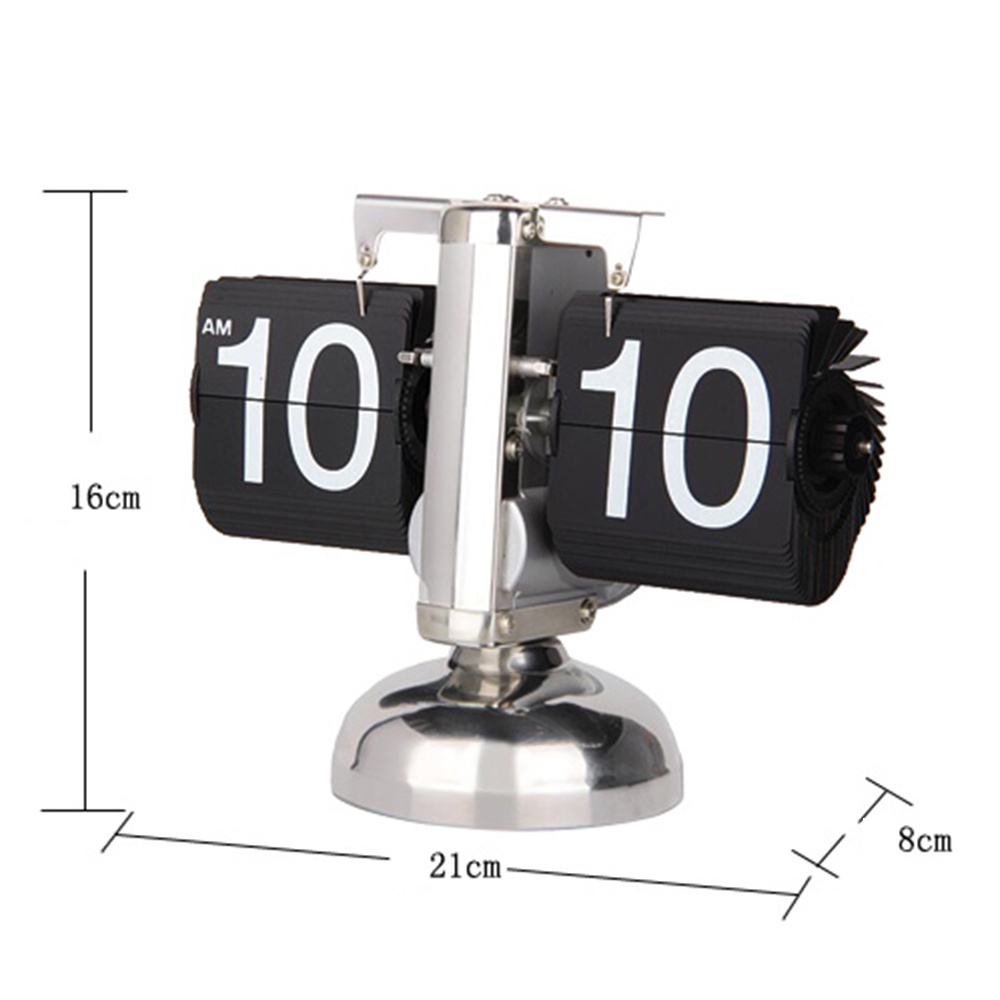 2022 new European style automatic page turning clock retro simple home ...
