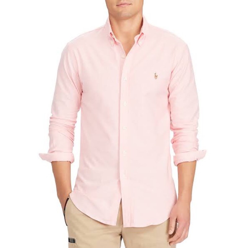 Pastel color cheap polo long sleeves