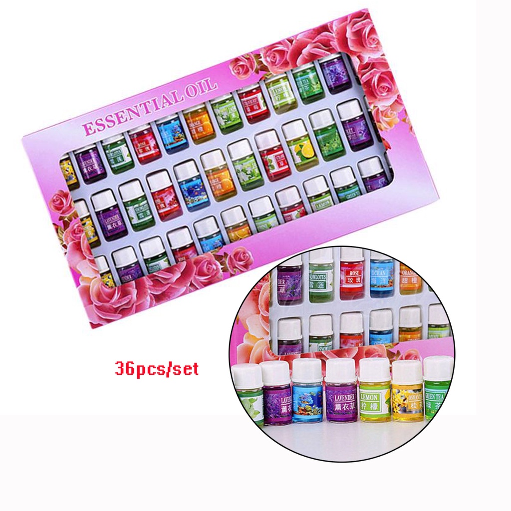 Air Freshener Scents 36Pcs/Set Essential Oil for Room Revitalizer and