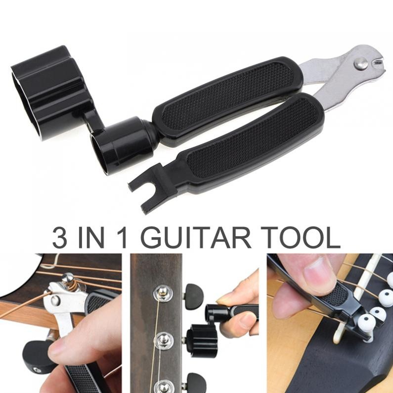 3 IN 1 Multifunctional Guitar Winder + String Cutter + Pin Puller ...