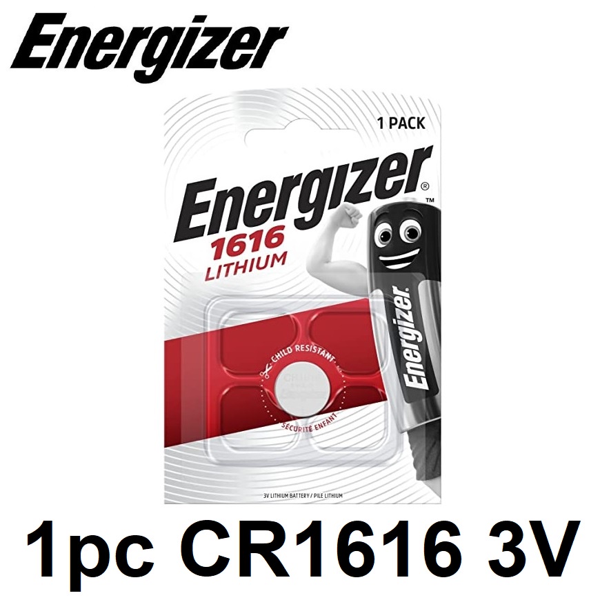 Energizer 1616 CR1616 (1pc) 3v Lithium Button Cell Battery in Blister