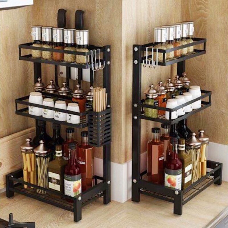 UN 2/3 Layer Spice Rack Condiments Organizer | Shopee Philippines