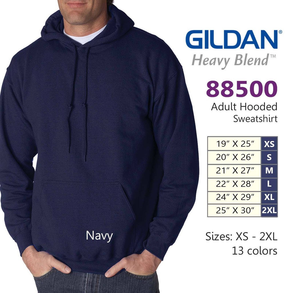 GILDAN HEAVY BLEND 88500 HOODED PULLOVER SWEATSHIRT Shopee Philippines