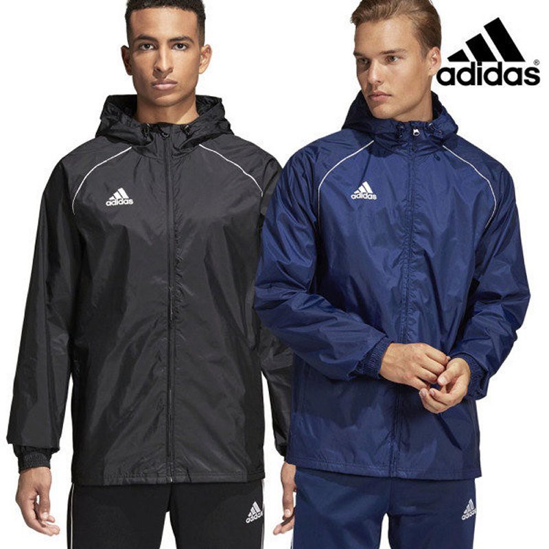 Adidas Men s Core 18 Rain Jacket Black CE9048 Navy CV3694