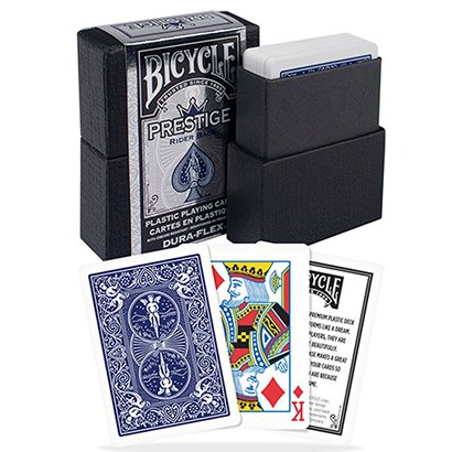 Bicycle Prestige plastic playing cards Blue by USPCC baraha waterproof playing cards Shopee Philippines