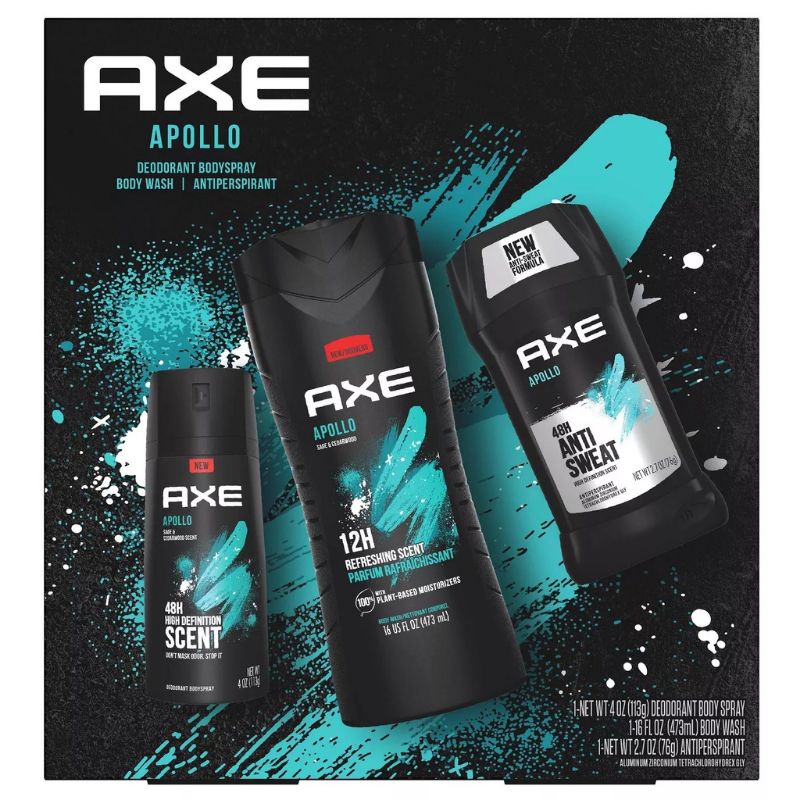 AXE Apollo Gift Set With Body Spray Antiperspirant And Deodarant Stick