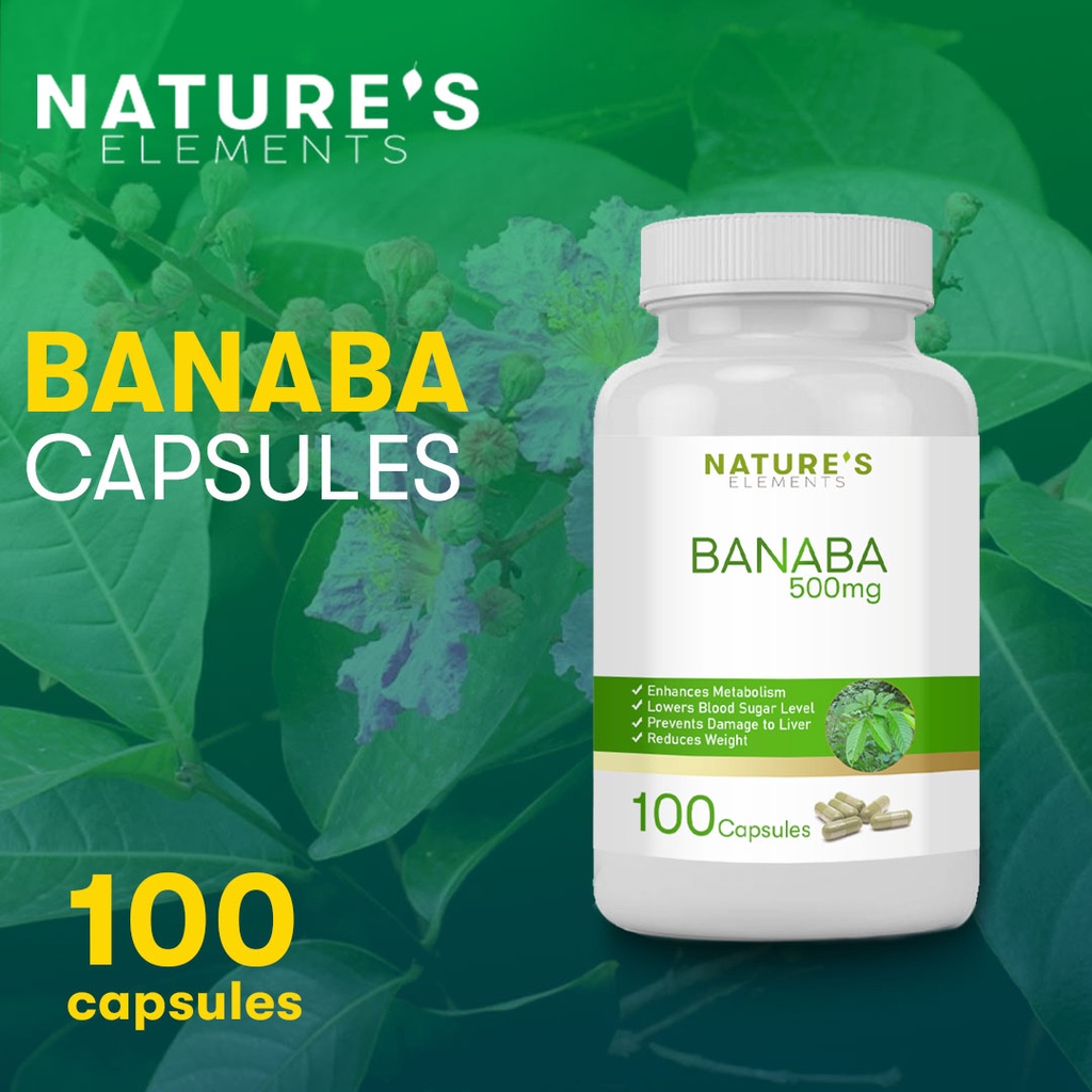 Organic Pure Natural Banaba Capsules (100 Capsules) Antioxidant ...