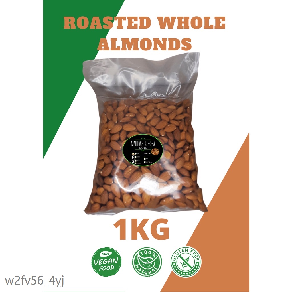ROASTED WHOLE ALMONDS from USA 1KG Shopee Philippines