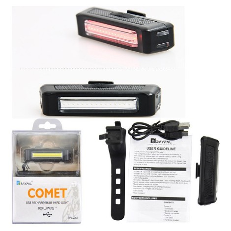 Comet USB Rechargeable Led Tail Light Rear Light Bike Tail Light Shopee Philippines