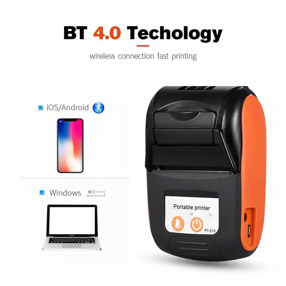 GD MALL Senda SDXP-210 Wireless Bluetooth Thermal Printer Handheld 58mm ...