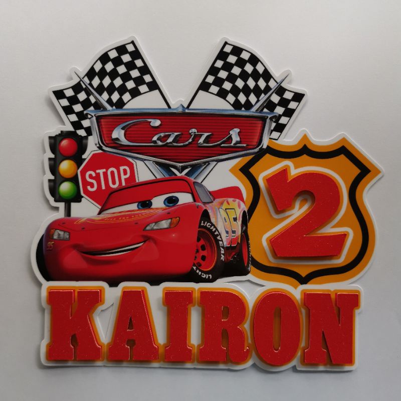 Customized CARS Cake Topper | Shopee Philippines